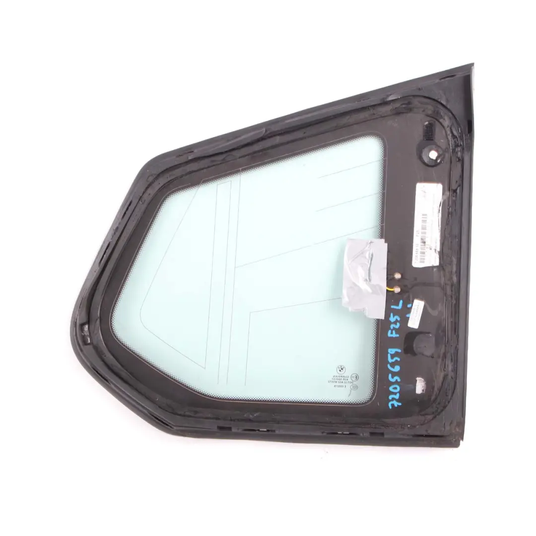  Vetro Finestra BMW X3 F25 Lato Fisso Posteriore Sinistro AS2 Verde - SKU 7205659 - Numero di parte 7205659