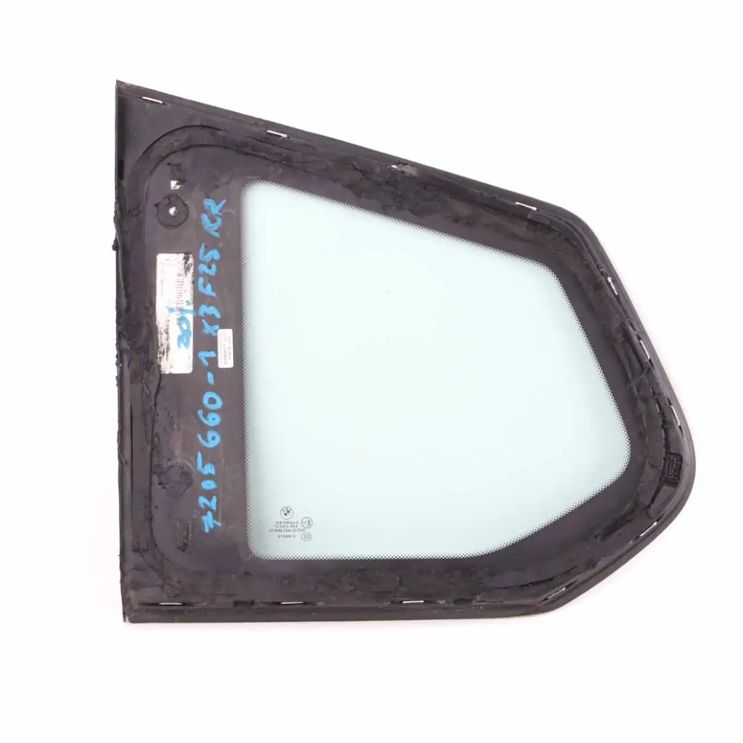  Window Glass BMW X3 F25 Side Fixed Glass Rear Right O/S AS2 Chrome Strip - SKU 7205660-1 - Part number 7205660