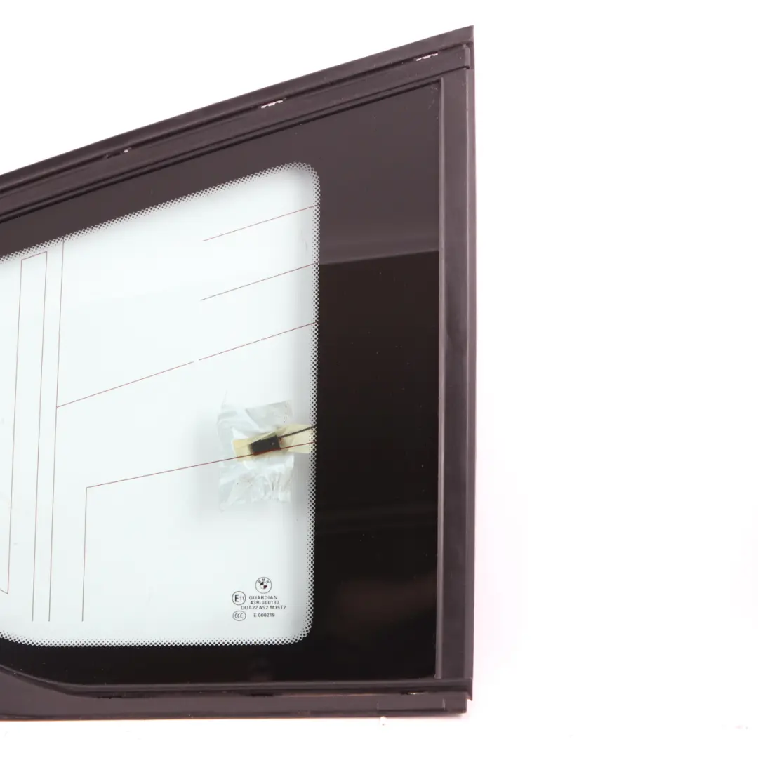 Luna Lateral Fija Trasera Derecha Verde AS2 para BMW X3 F25 con número de pieza 7205660 BMW X3 F25 Luna Lateral Fija Trasera Derecha Verde AS2 - SKU 7205660 - Número de pieza 7205660