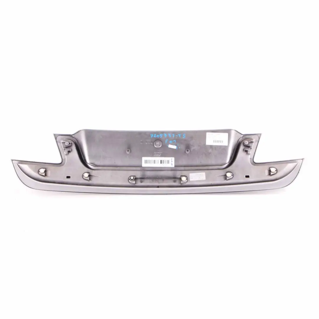 Finisher Trunk Boot Lid Cover Titansilber Silver - 354 7186530 to BMW F01 F02 with Part number 7205731 BMW F01 F02 Finisher Trunk Boot Lid Cover Titansilber Silver - 354 7186530 - SKU 7205731-TS - Part number 7205731