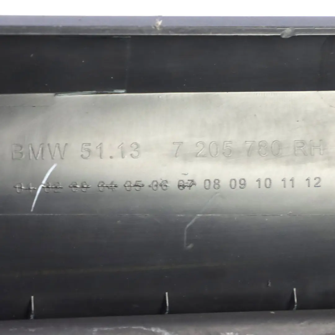 Moldura puerta Panel balancín Cubierta tira Delantera Derecha para BMW X3 F25 con número de pieza 7205780 BMW X3 F25 Moldura puerta Panel balancín Cubierta tira Delantera Derecha - SKU 7205780-1 - Número de pieza 7205780