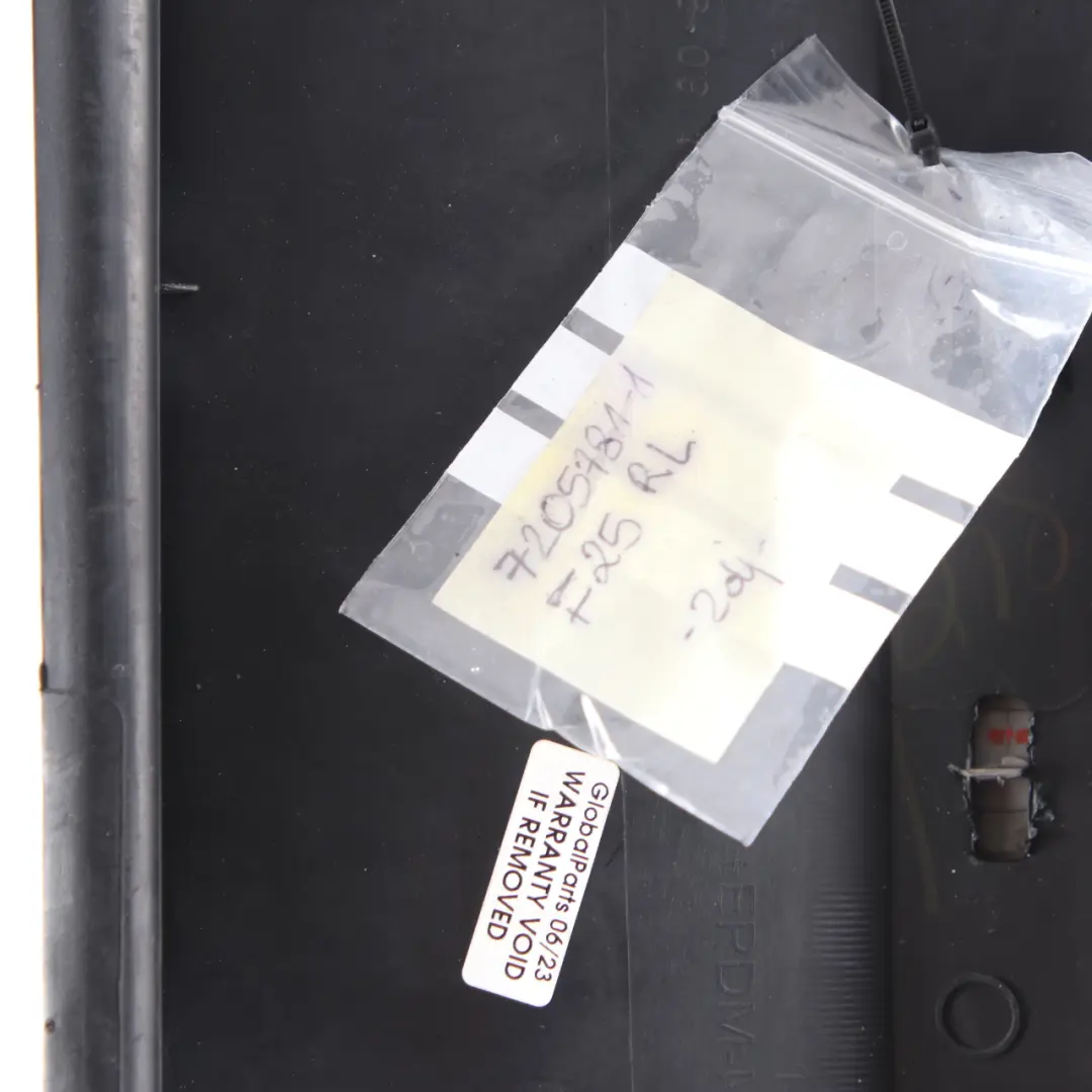 Moldura puerta BMW X3 F25 X4 F26 basculante umbral trasero izquierdo para con número de pieza 7205781 Moldura puerta BMW X3 F25 X4 F26 basculante umbral trasero izquierdo - SKU 7205781-1 - Número de pieza 7205781