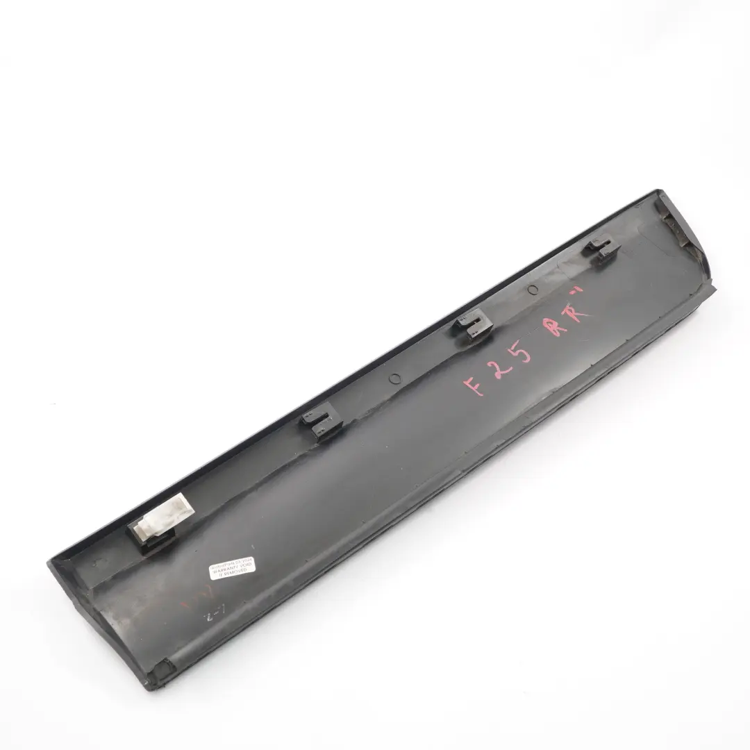 Modanatura Striscia Bilanciere Porta Posteriore Destra per BMW X3 F25 con numero di parte 7205782 BMW X3 F25 Modanatura Striscia Bilanciere Porta Posteriore Destra - SKU 7205782-1 - Numero di parte 7205782