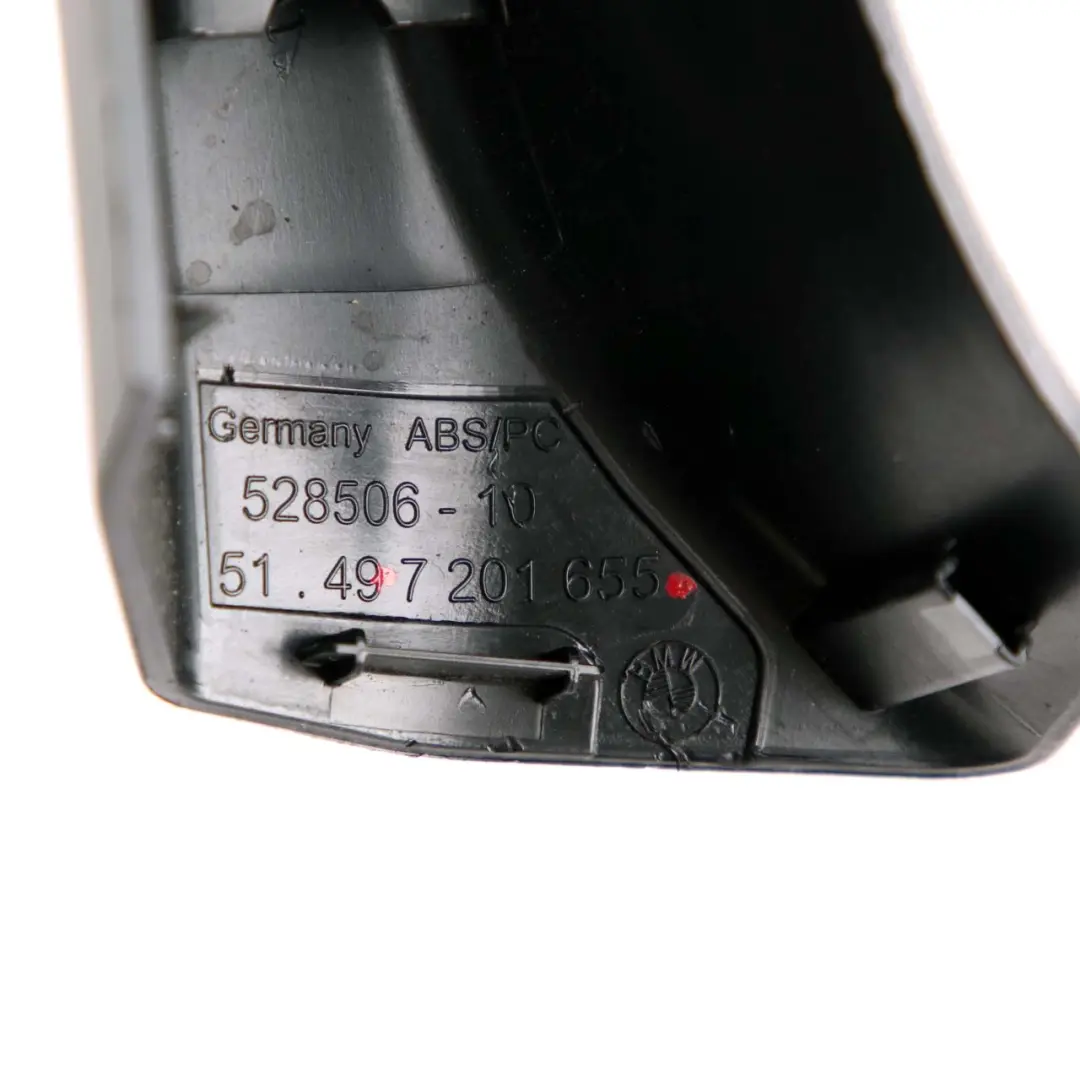 BMW F07 Embellecedor Tapa Maletero Trasero Izquierdo Inferior Negro Gran Turismo - SKU 7205823 - Número de pieza 7205823
