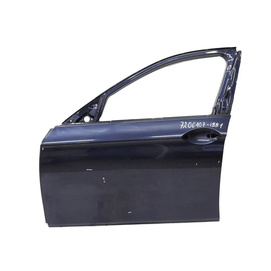 Puerta Delantera Izquierda F11 Imperialblau Imperial Blue Metallic A89 para BMW F10 con número de pieza 7206107 BMW F10 Puerta Delantera Izquierda F11 Imperialblau Imperial Blue Metallic A89 - SKU 7206107-IBB1 - Número de pieza 7206107