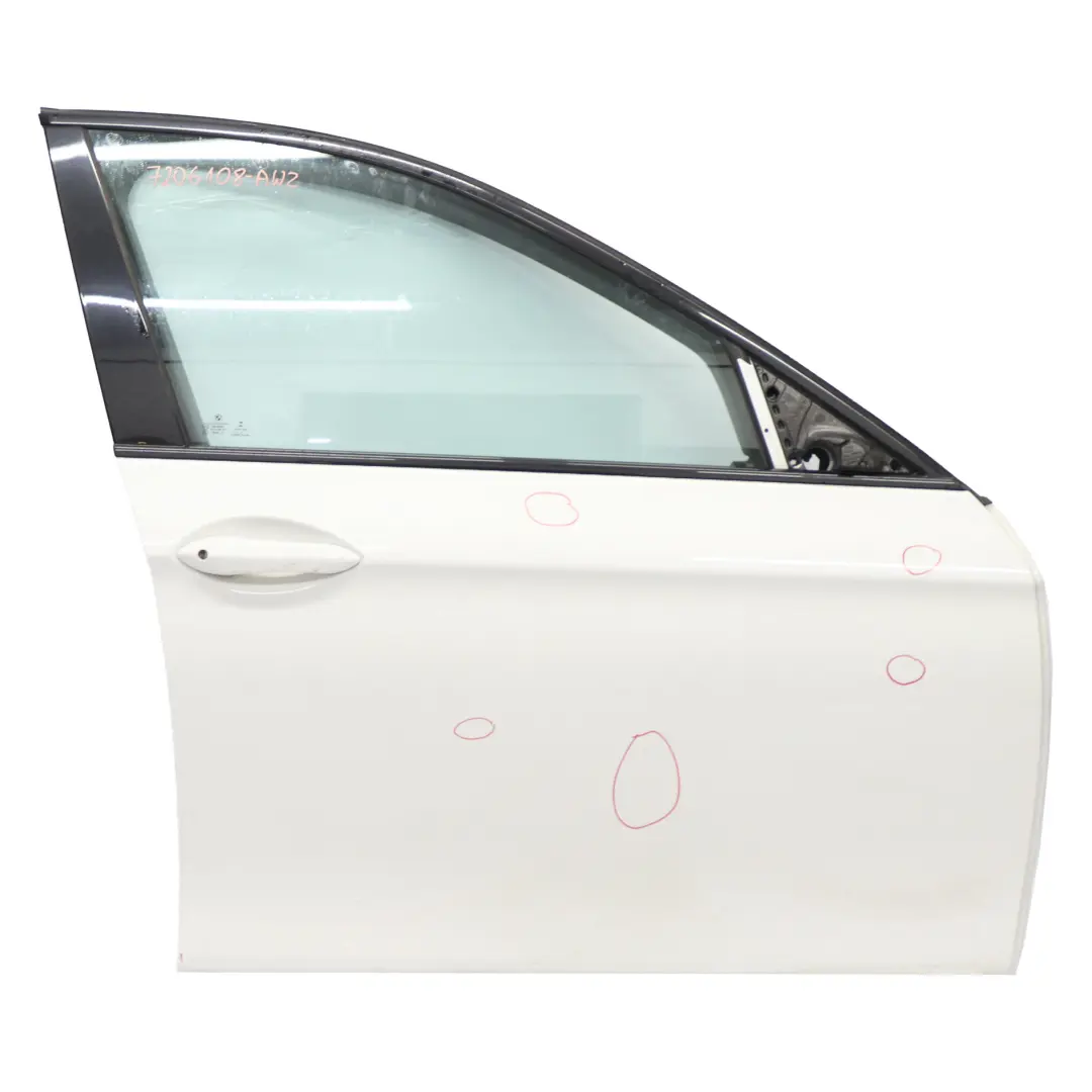 Door Front Right O/S F11 Alpinweiss Alpine White 3 - 300 to BMW F10 with Part number 7206108 BMW F10 Door Front Right O/S F11 Alpinweiss Alpine White 3 - 300 - SKU 7206108-AW2 - Part number 7206108