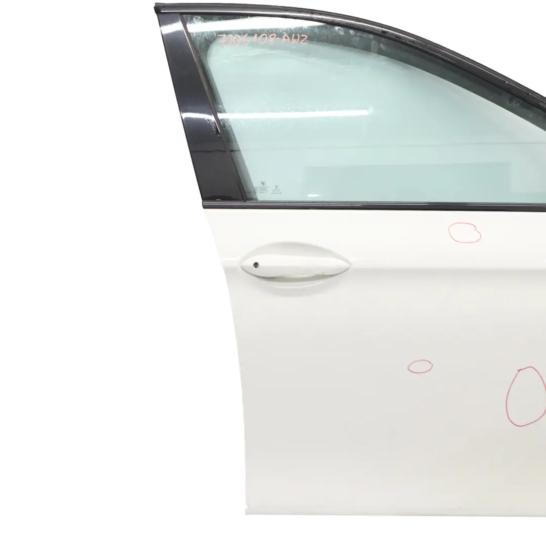 Door Front Right O/S F11 Alpinweiss Alpine White 3 - 300 to BMW F10 with Part number 7206108 BMW F10 Door Front Right O/S F11 Alpinweiss Alpine White 3 - 300 - SKU 7206108-AW2 - Part number 7206108