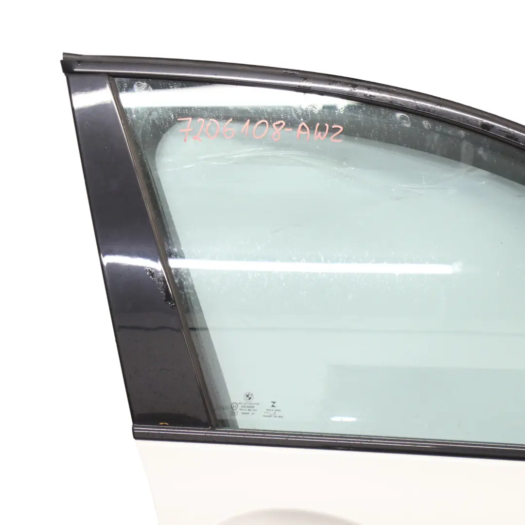 Door Front Right O/S F11 Alpinweiss Alpine White 3 - 300 to BMW F10 with Part number 7206108 BMW F10 Door Front Right O/S F11 Alpinweiss Alpine White 3 - 300 - SKU 7206108-AW2 - Part number 7206108