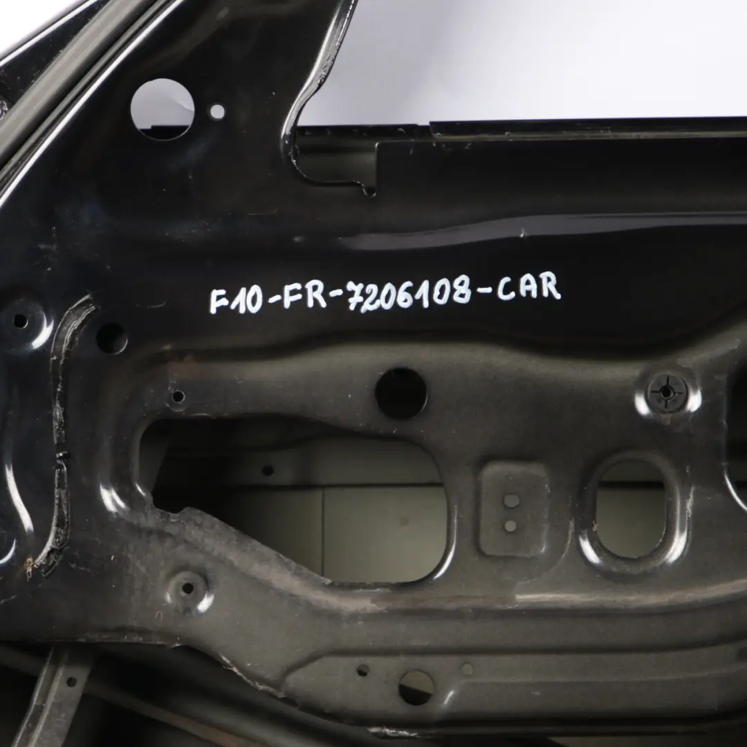 Door Front Right O/S Carbonschwarz Carbon Black Metallic - 416 to BMW 5 F10 F11 with Part number 7206108 BMW 5 F10 F11 Door Front Right O/S Carbonschwarz Carbon Black Metallic - 416 - SKU 7206108-CAR - Part number 7206108