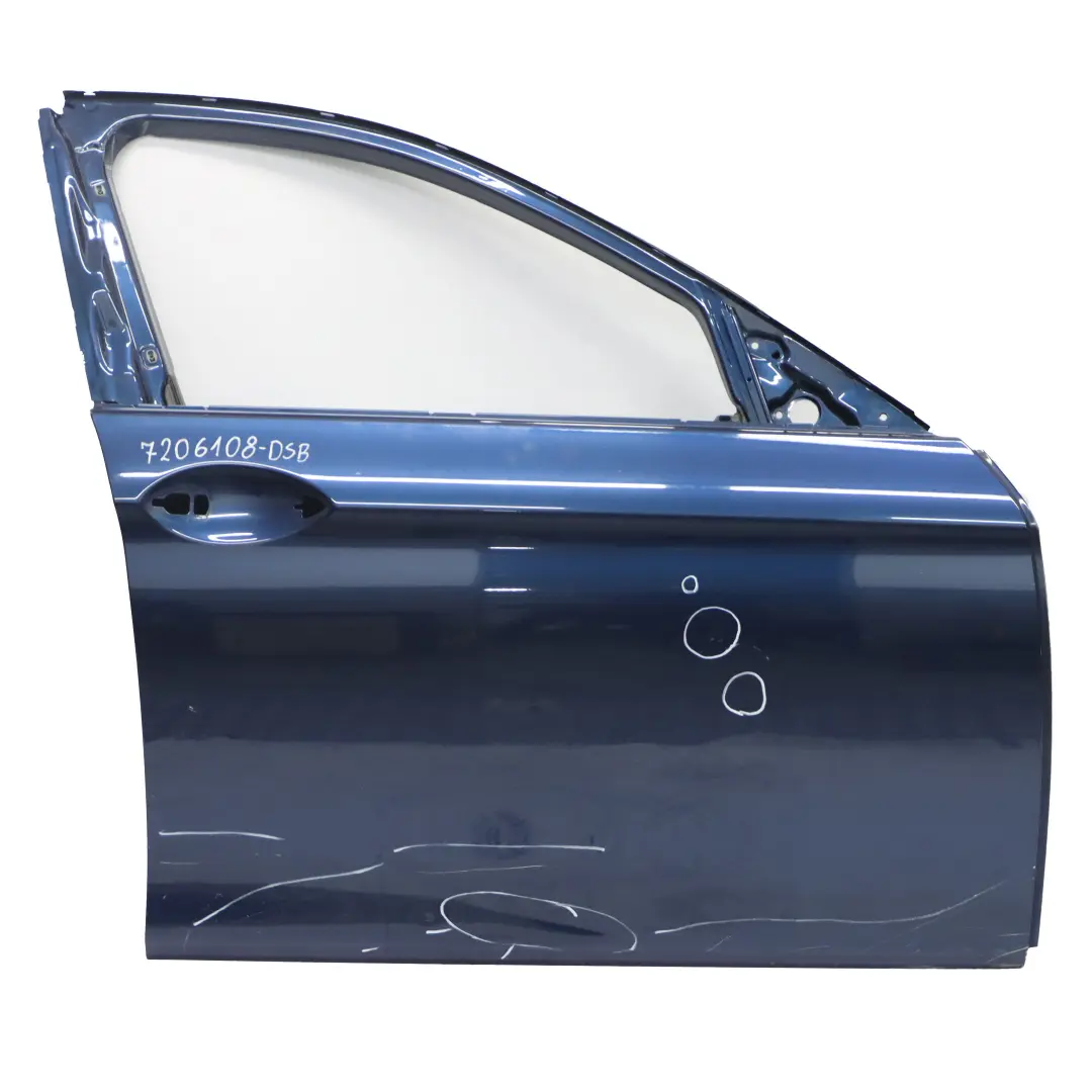 Porta anteriore destra F11 Tiefseeblau Metallic - A76 per BMW F10 con numero di parte 7206108 BMW F10 Porta anteriore destra F11 Tiefseeblau Metallic - A76 - SKU 7206108-DSB - Numero di parte 7206108