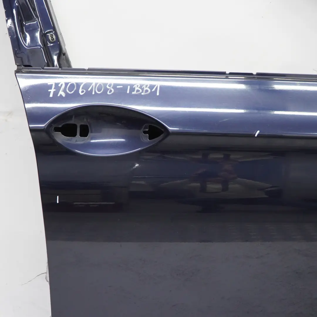 Puerta Delantera Derecha F11 Azul Imperial Metalizado - A89 para BMW F10 con número de pieza 7206108 BMW F10 Puerta Delantera Derecha F11 Azul Imperial Metalizado - A89 - SKU 7206108-IBB1 - Número de pieza 7206108