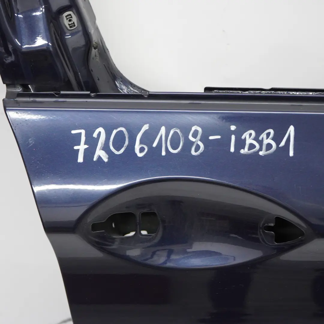 BMW F10 Porte Avant Droite F11 Bleu Impérial Métallisé - A89 - SKU 7206108-IBB1 - Numéro de pièce 7206108