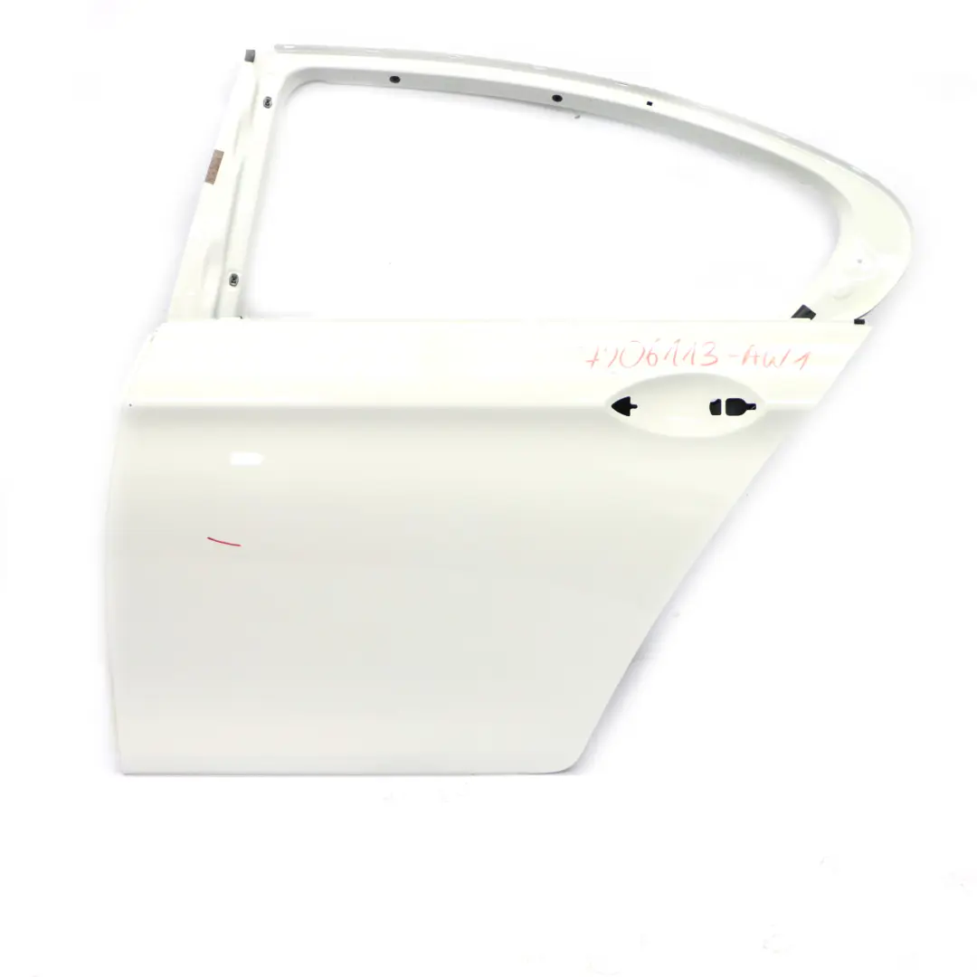 Puerta Trasera Izquierda Panel Revestimiento Alpinweiss Alpine White 300 para BMW F10 con número de pieza 7206113 BMW F10 Puerta Trasera Izquierda Panel Revestimiento Alpinweiss Alpine White 300 - SKU 7206113-AW1 - Número de pieza 7206113