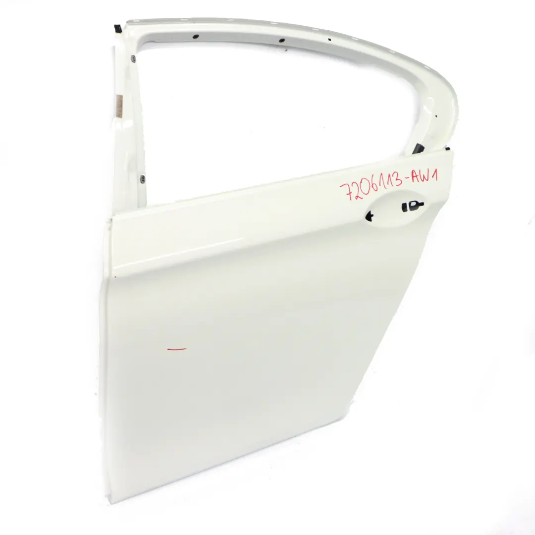 Door Rear Left N/S Covering Panel Alpinweiss Alpine White - 300 to BMW F10 with Part number 7206113 BMW F10 Door Rear Left N/S Covering Panel Alpinweiss Alpine White - 300 - SKU 7206113-AW1 - Part number 7206113