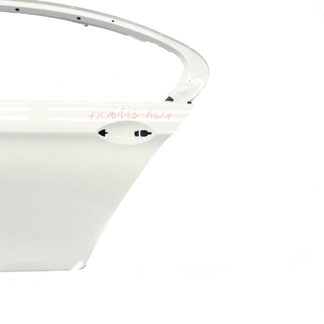 Door Rear Left N/S Covering Panel Alpinweiss Alpine White - 300 to BMW F10 with Part number 7206113 BMW F10 Door Rear Left N/S Covering Panel Alpinweiss Alpine White - 300 - SKU 7206113-AW1 - Part number 7206113