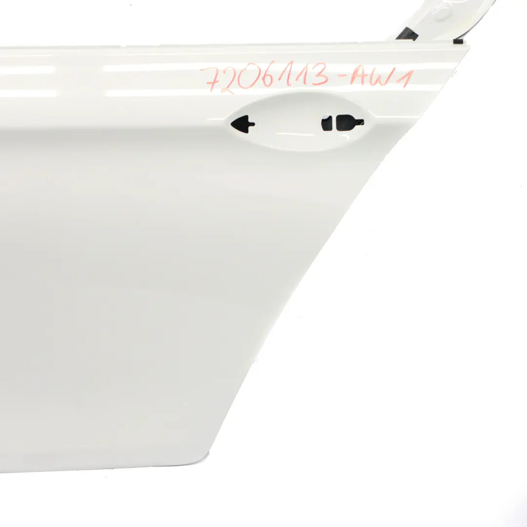 Door Rear Left N/S Covering Panel Alpinweiss Alpine White - 300 to BMW F10 with Part number 7206113 BMW F10 Door Rear Left N/S Covering Panel Alpinweiss Alpine White - 300 - SKU 7206113-AW1 - Part number 7206113