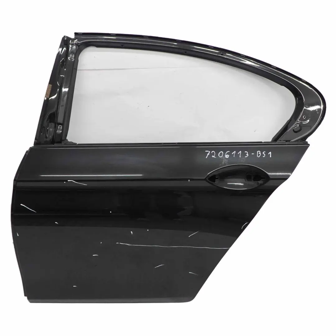 BMW F10 Saloon Door Rear Left N/S Black Sapphire Metallic - 475 - SKU 7206113-BS1 - Part number 7206113