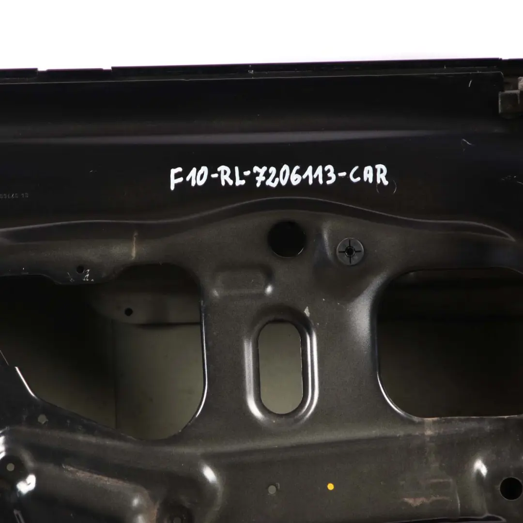 Door Rear Left N/S Carbonschwarz Carbon Black Metallic - 416 to BMW 5 F10 with Part number 7206113 BMW 5 F10 Door Rear Left N/S Carbonschwarz Carbon Black Metallic - 416 - SKU 7206113-CAR - Part number 7206113