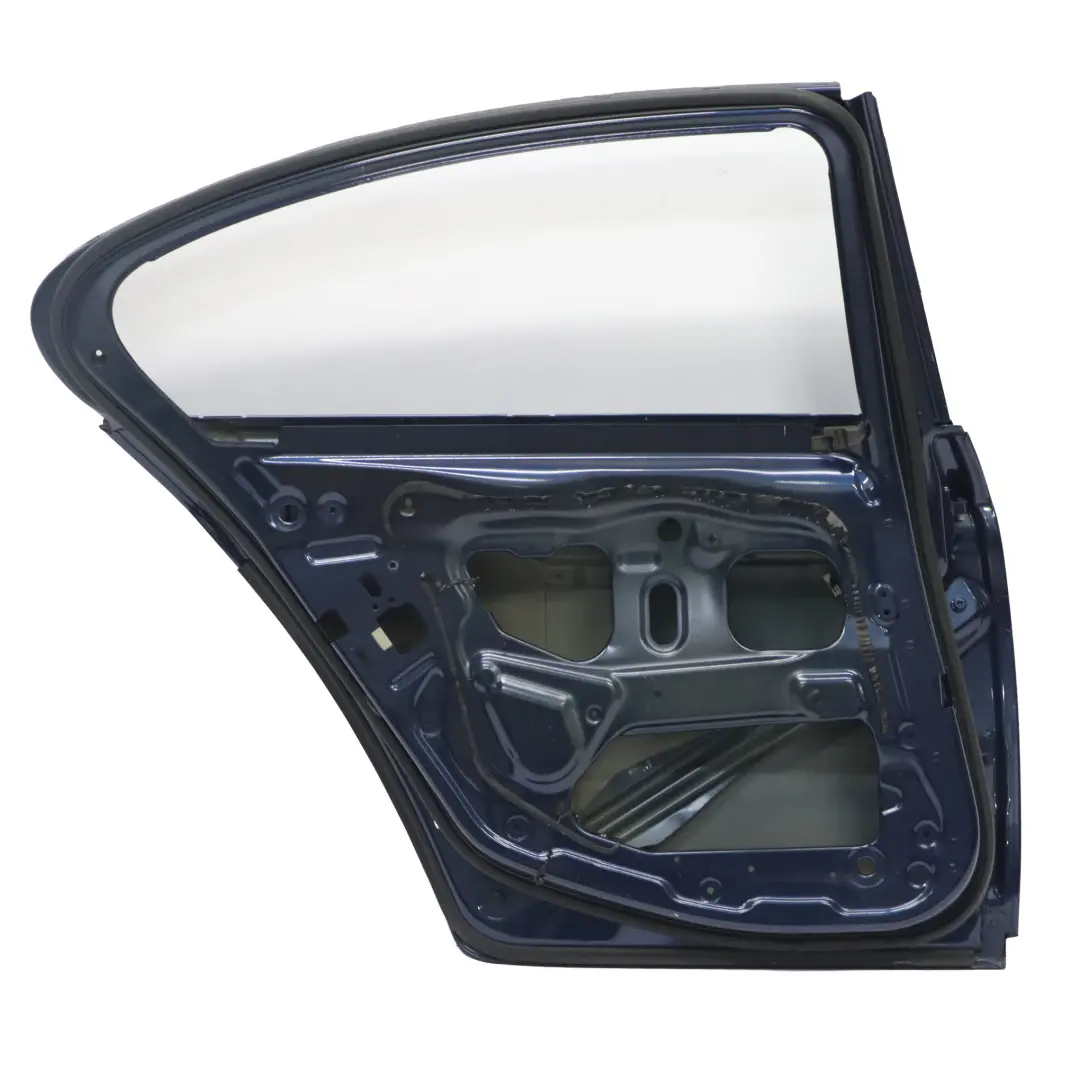 Porta posteriore sinistra Tiefseeblau Deep Sea Blue Metallic - A76 per BMW F10 con numero di parte 7206113 BMW F10 Porta posteriore sinistra Tiefseeblau Deep Sea Blue Metallic - A76 - SKU 7206113-DSB1 - Numero di parte 7206113