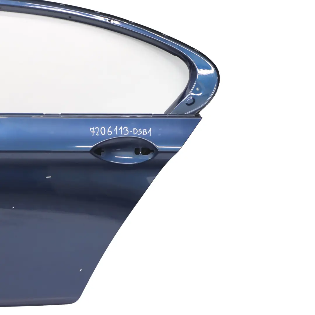 Drzwi Lewe Tylne Tiefseeblau Deep Sea Blue Metallic - A76 do BMW F10 o numerze 7206113 BMW F10 Drzwi Lewe Tylne Tiefseeblau Deep Sea Blue Metallic - A76 - SKU 7206113-DSB1 - Numer Części 7206113