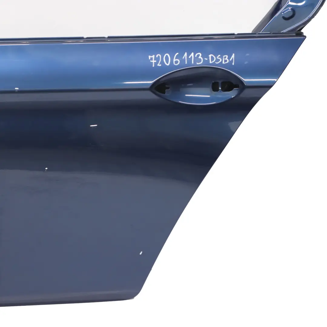 Drzwi Lewe Tylne Tiefseeblau Deep Sea Blue Metallic - A76 do BMW F10 o numerze 7206113 BMW F10 Drzwi Lewe Tylne Tiefseeblau Deep Sea Blue Metallic - A76 - SKU 7206113-DSB1 - Numer Części 7206113