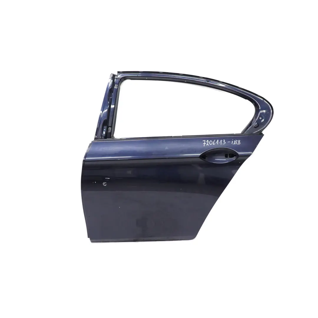 Door Rear Left N/S Covering Panel Imperialblau Imperial Blue - A89 to BMW F10 with Part number 7206113 BMW F10 Door Rear Left N/S Covering Panel Imperialblau Imperial Blue - A89 - SKU 7206113-IBB - Part number 7206113