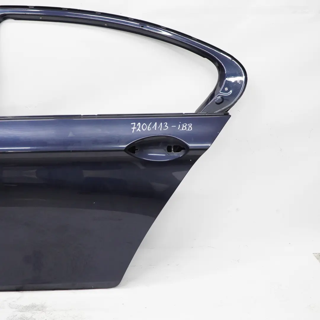Door Rear Left N/S Covering Panel Imperialblau Imperial Blue - A89 to BMW F10 with Part number 7206113 BMW F10 Door Rear Left N/S Covering Panel Imperialblau Imperial Blue - A89 - SKU 7206113-IBB - Part number 7206113