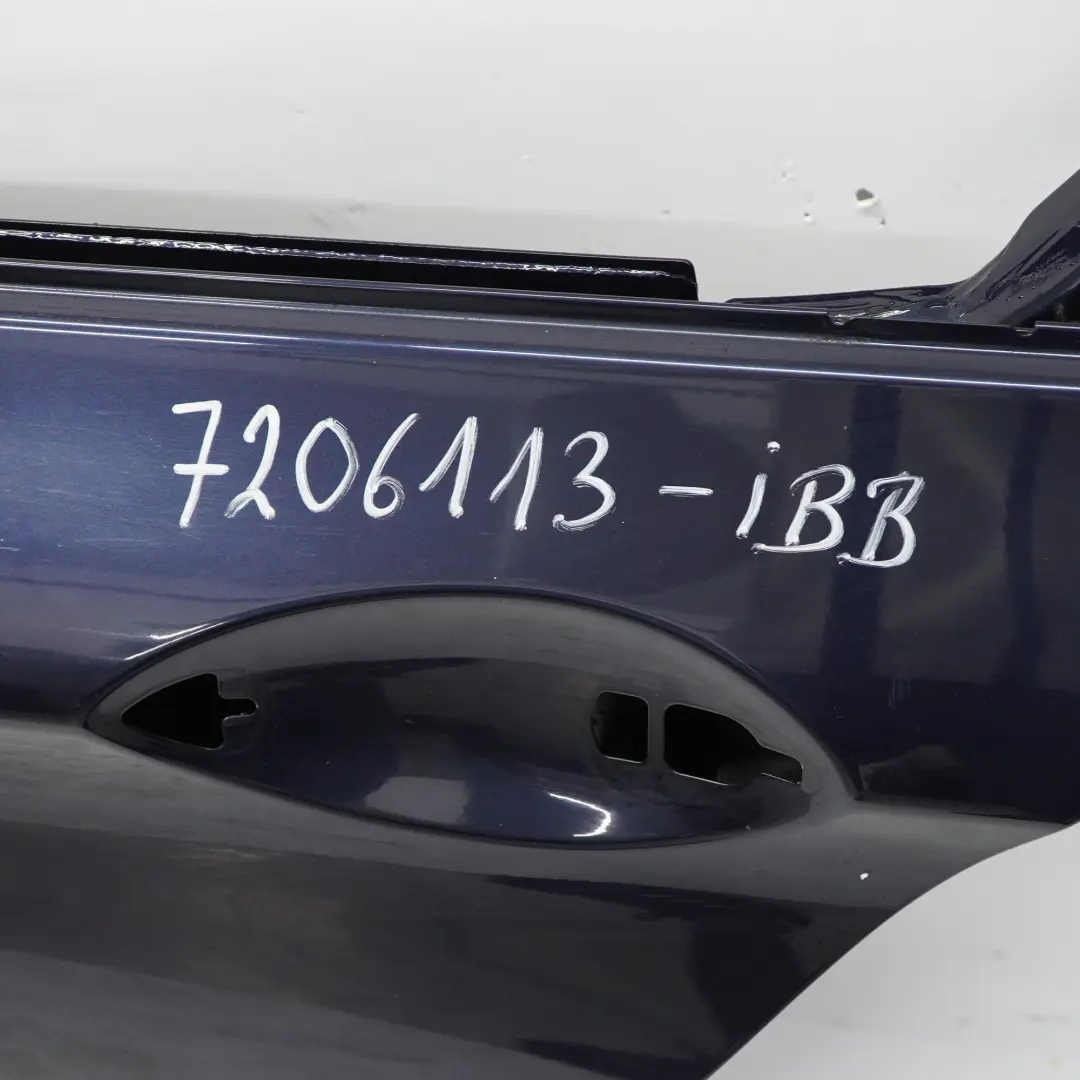 BMW F10 Porte Arrière Gauche Panneau de Recouvrement Bleu Impérial - A89 - SKU 7206113-IBB - Numéro de pièce 7206113