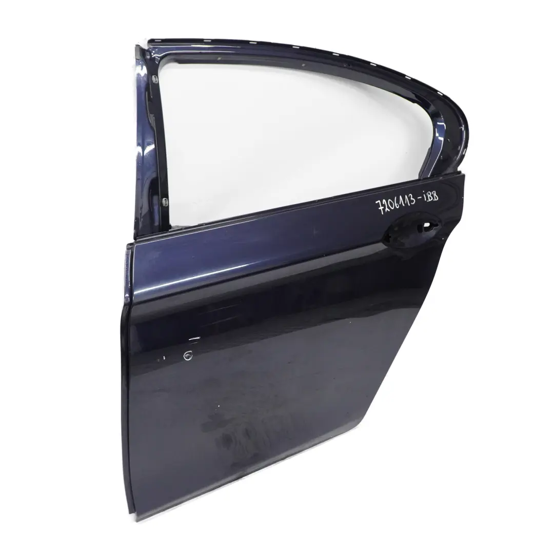 Door Rear Left N/S Covering Panel Imperialblau Imperial Blue - A89 to BMW F10 with Part number 7206113 BMW F10 Door Rear Left N/S Covering Panel Imperialblau Imperial Blue - A89 - SKU 7206113-IBB - Part number 7206113