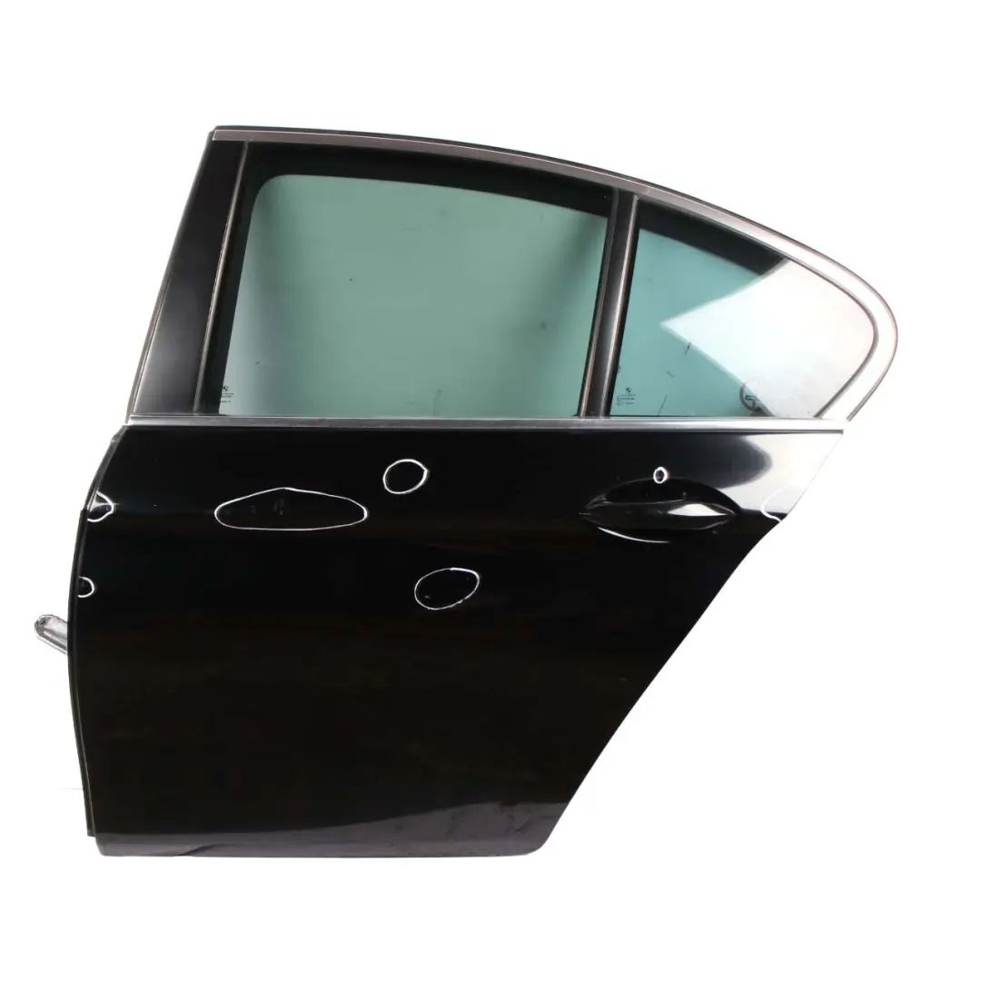 Door Rear Left N/S Covering Panel Schwarz 2 Black - 668 to BMW F10 with Part number 7206113 BMW F10 Door Rear Left N/S Covering Panel Schwarz 2 Black - 668 - SKU 7206113-SCH - Part number 7206113