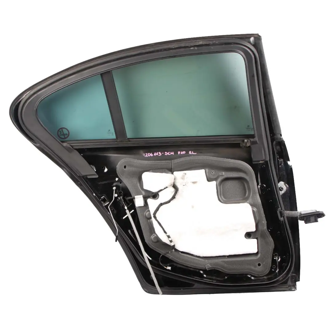 BMW F10 Door Rear Left N/S Covering Panel Schwarz 2 Black - 668 - SKU 7206113-SCH - Part number 7206113