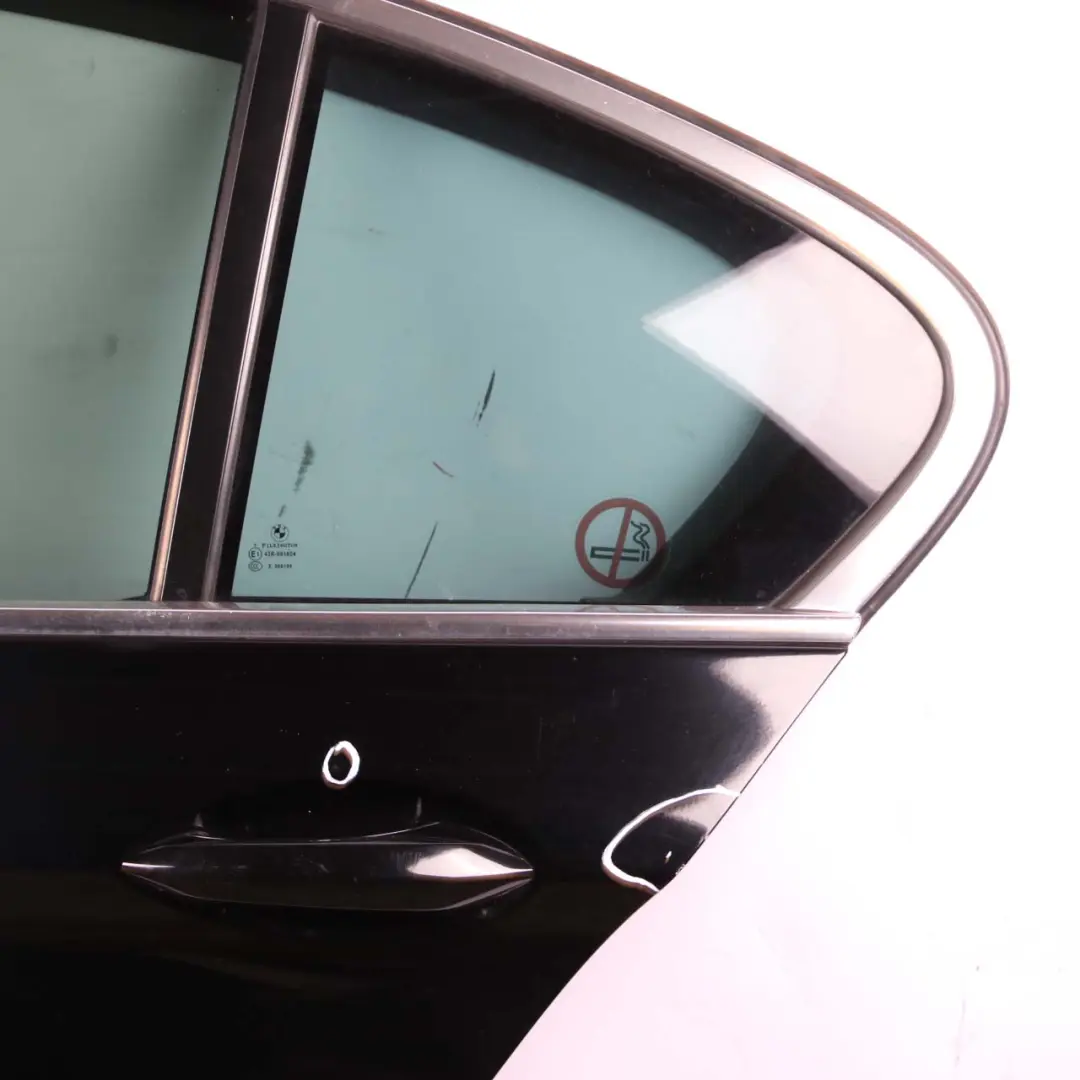 Door Rear Left N/S Covering Panel Schwarz 2 Black - 668 to BMW F10 with Part number 7206113 BMW F10 Door Rear Left N/S Covering Panel Schwarz 2 Black - 668 - SKU 7206113-SCH - Part number 7206113