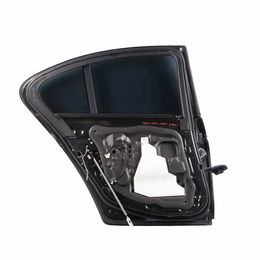 Door Rear Left N/S Covering Panel Sophistograu Grey Metallic - B90 to BMW F10 with Part number 7206113 BMW F10 Door Rear Left N/S Covering Panel Sophistograu Grey Metallic - B90 - SKU 7206113-SOP - Part number 7206113