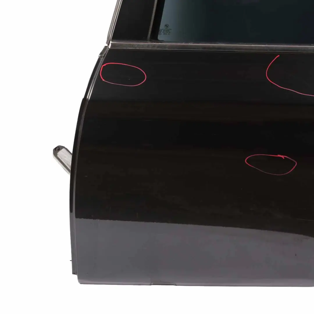 Door Rear Left N/S Covering Panel Sophistograu Grey Metallic - B90 to BMW F10 with Part number 7206113 BMW F10 Door Rear Left N/S Covering Panel Sophistograu Grey Metallic - B90 - SKU 7206113-SOP - Part number 7206113