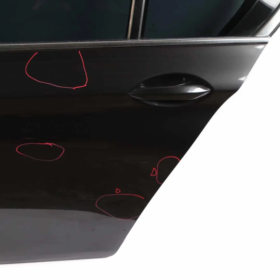 Door Rear Left N/S Covering Panel Sophistograu Grey Metallic - B90 to BMW F10 with Part number 7206113 BMW F10 Door Rear Left N/S Covering Panel Sophistograu Grey Metallic - B90 - SKU 7206113-SOP - Part number 7206113