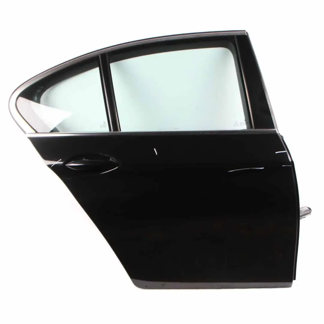 Door Rear Right O/S Saloon Black Sapphire Metallic - 475 to BMW F10 with Part number 7206114 BMW F10 Door Rear Right O/S Saloon Black Sapphire Metallic - 475 - SKU 7206114-BS - Part number 7206114