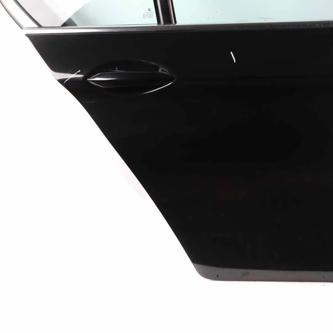 Door Rear Right O/S Saloon Black Sapphire Metallic - 475 to BMW F10 with Part number 7206114 BMW F10 Door Rear Right O/S Saloon Black Sapphire Metallic - 475 - SKU 7206114-BS - Part number 7206114