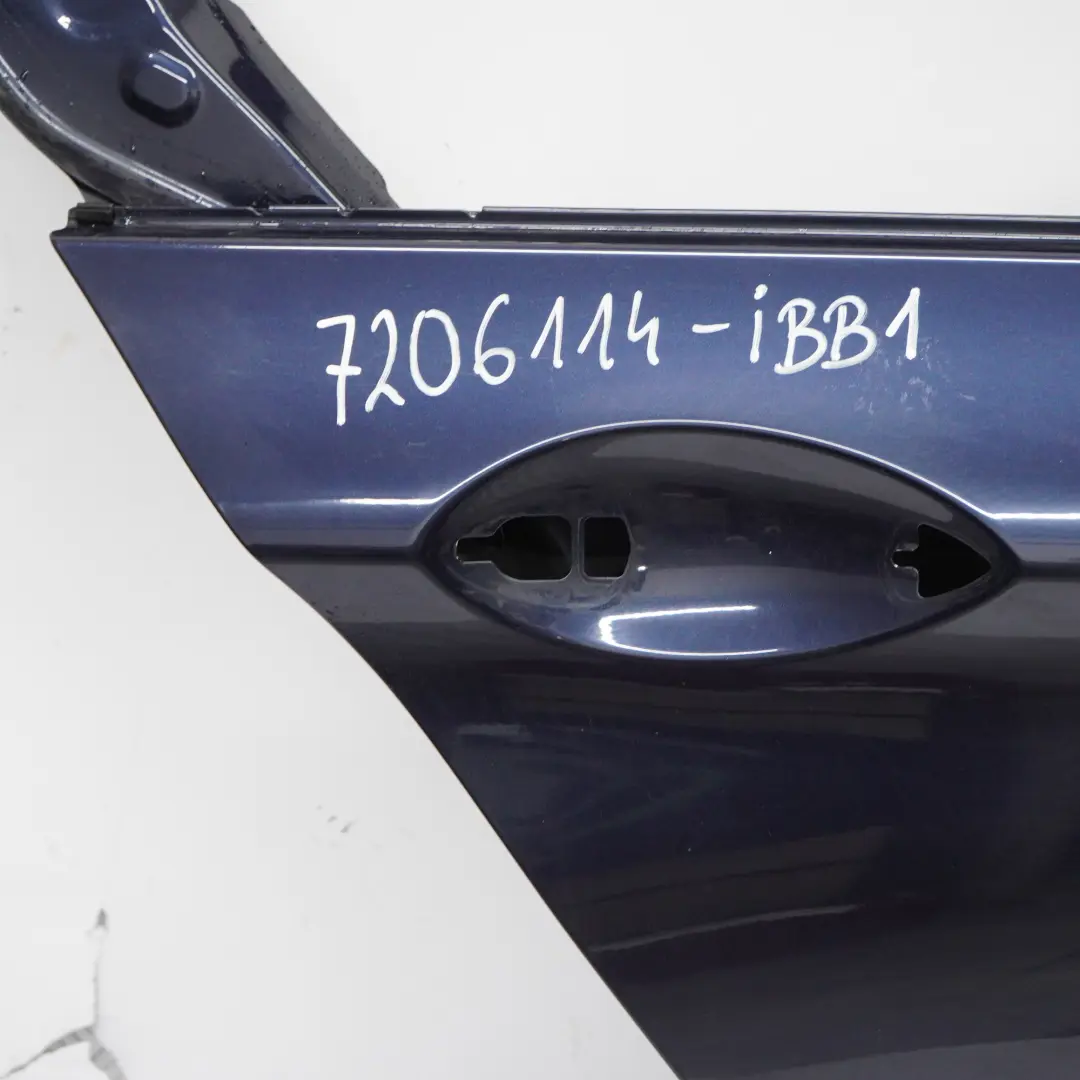 Porta posteriore destra Berlina Imperial Blue Metallic - A89 per BMW F10 con numero di parte 7206114 BMW F10 Porta posteriore destra Berlina Imperial Blue Metallic - A89 - SKU 7206114-IBB1 - Numero di parte 7206114