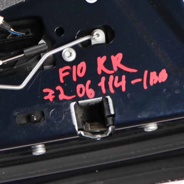 Door Rear Right O/S Saloon Imperial Blue Metallic - A89 to BMW F10 with Part number 7206114 BMW F10 Door Rear Right O/S Saloon Imperial Blue Metallic - A89 - SKU 7206114-IBB - Part number 7206114