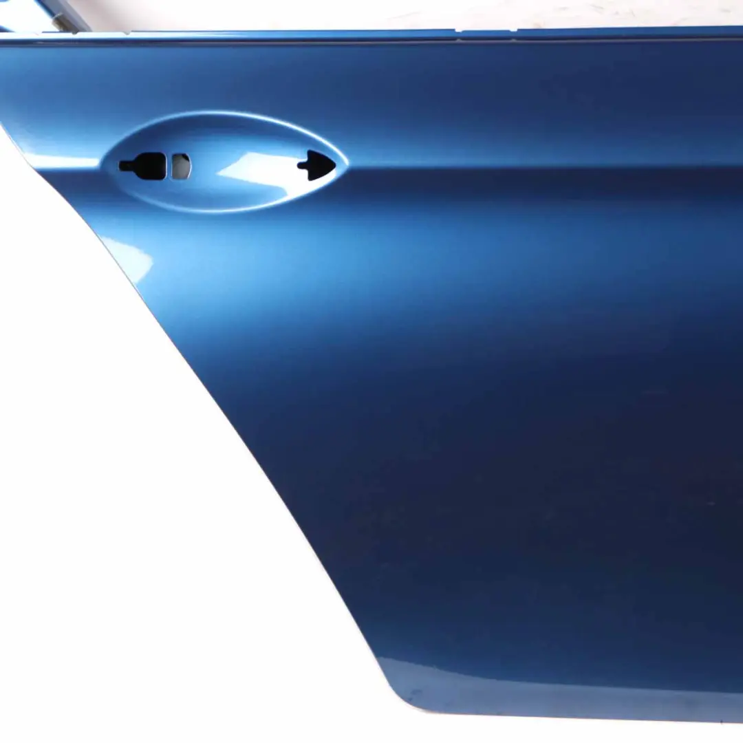 Door Rear Right O/S Saloon Monte Carlo Blue Metallic - B05 to BMW F10 with Part number 7206114 BMW F10 Door Rear Right O/S Saloon Monte Carlo Blue Metallic - B05 - SKU 7206114-MCB - Part number 7206114