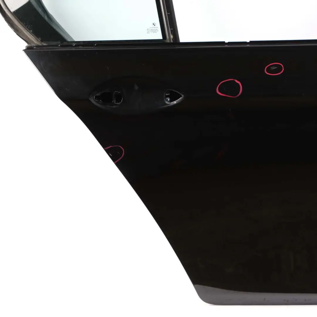 BMW 5 Series F10 Door Rear Right O/S Schwarz 2 Black - 668 - SKU 7206114-SCH - Part number 7206114