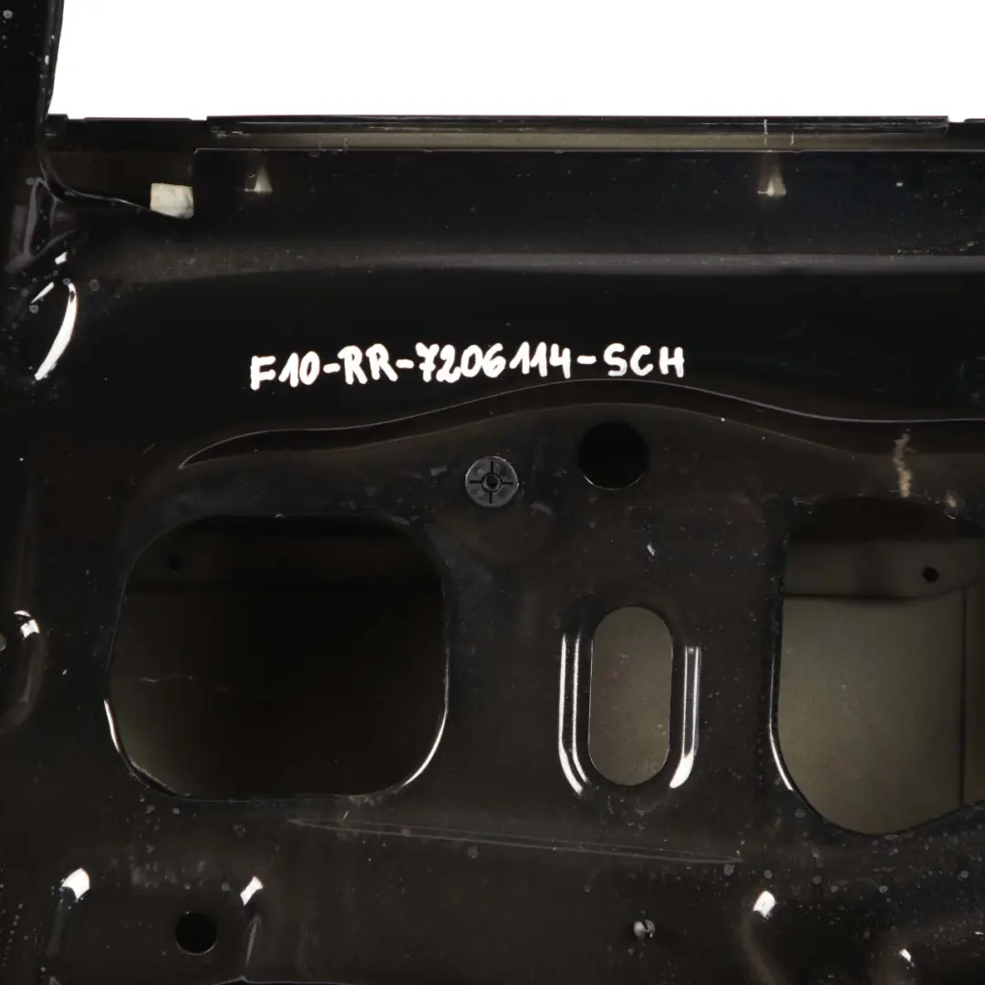 Door Rear Right O/S Schwarz 2 Black - 668 to BMW 5 Series F10 with Part number 7206114 BMW 5 Series F10 Door Rear Right O/S Schwarz 2 Black - 668 - SKU 7206114-SCH - Part number 7206114