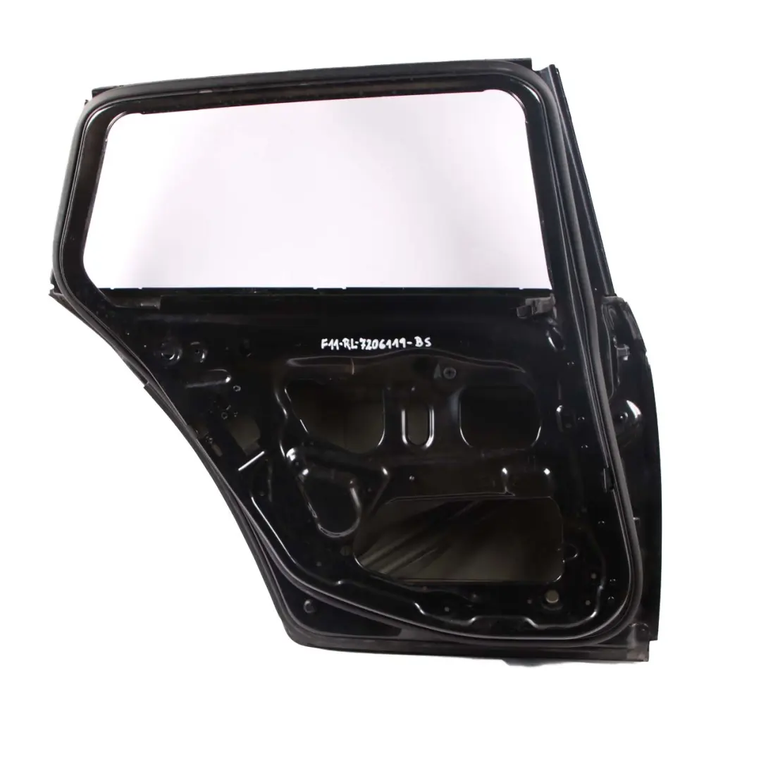 Door Rear Left Panel N/S Touring Black Sapphire Metallic - 475 to BMW F11 with Part number 7206119 BMW F11 Door Rear Left Panel N/S Touring Black Sapphire Metallic - 475 - SKU 7206119-BS - Part number 7206119