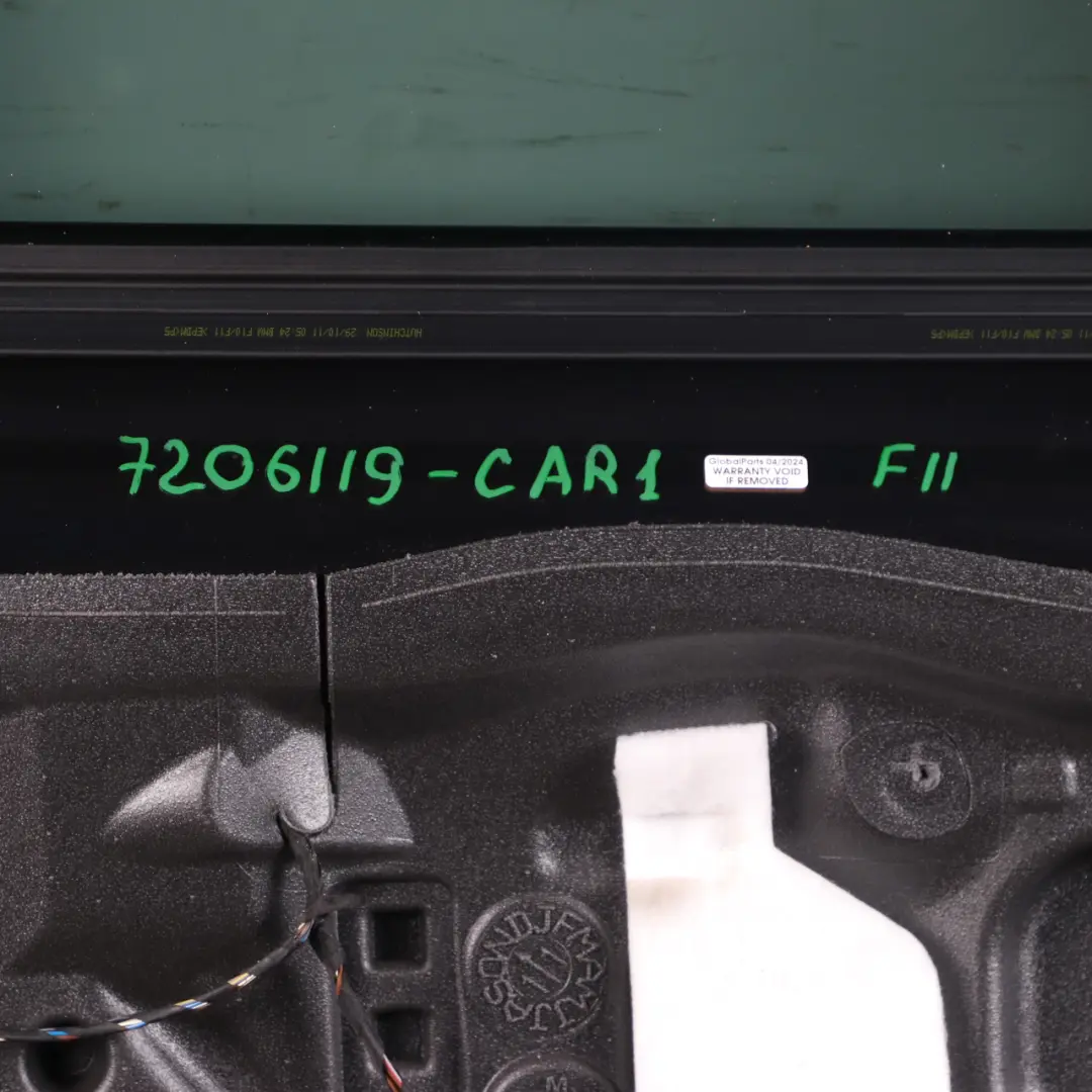 BMW F11 Touring Door Rear Left N/S Carbonschwarz Carbon Black - 416 - SKU 7206119-CAR1 - Part number 7206119