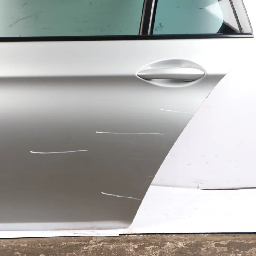 BMW F11 Touring Door Rear Left N/S Glacier Silber Metallic - A83 - SKU 7206119-GSB - Part number 7206119