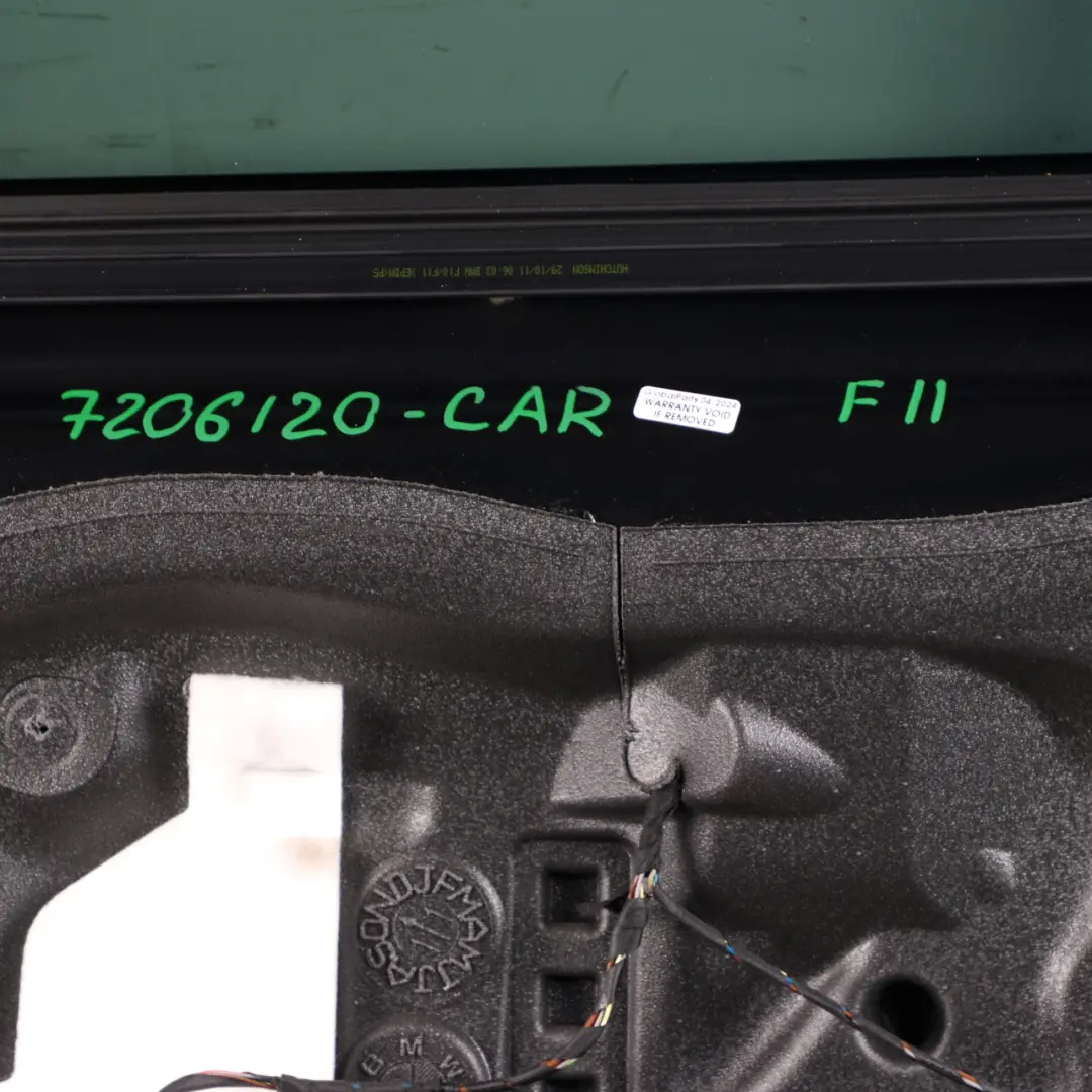 Door Rear Right O/S Carbonschwarz Carbon Black - 416 to BMW F11 Touring with Part number 7206120 BMW F11 Touring Door Rear Right O/S Carbonschwarz Carbon Black - 416 - SKU 7206120-CAR - Part number 7206120