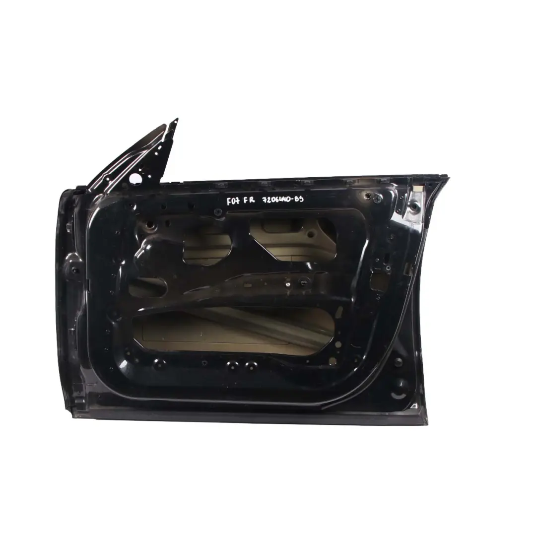 Door Front Right O/S BMW F07 GT Black Sapphire Metallic - 475 to with Part number 7206439 Door Front Right O/S BMW F07 GT Black Sapphire Metallic - 475 - SKU 7206440-BS - Part number 7206439
