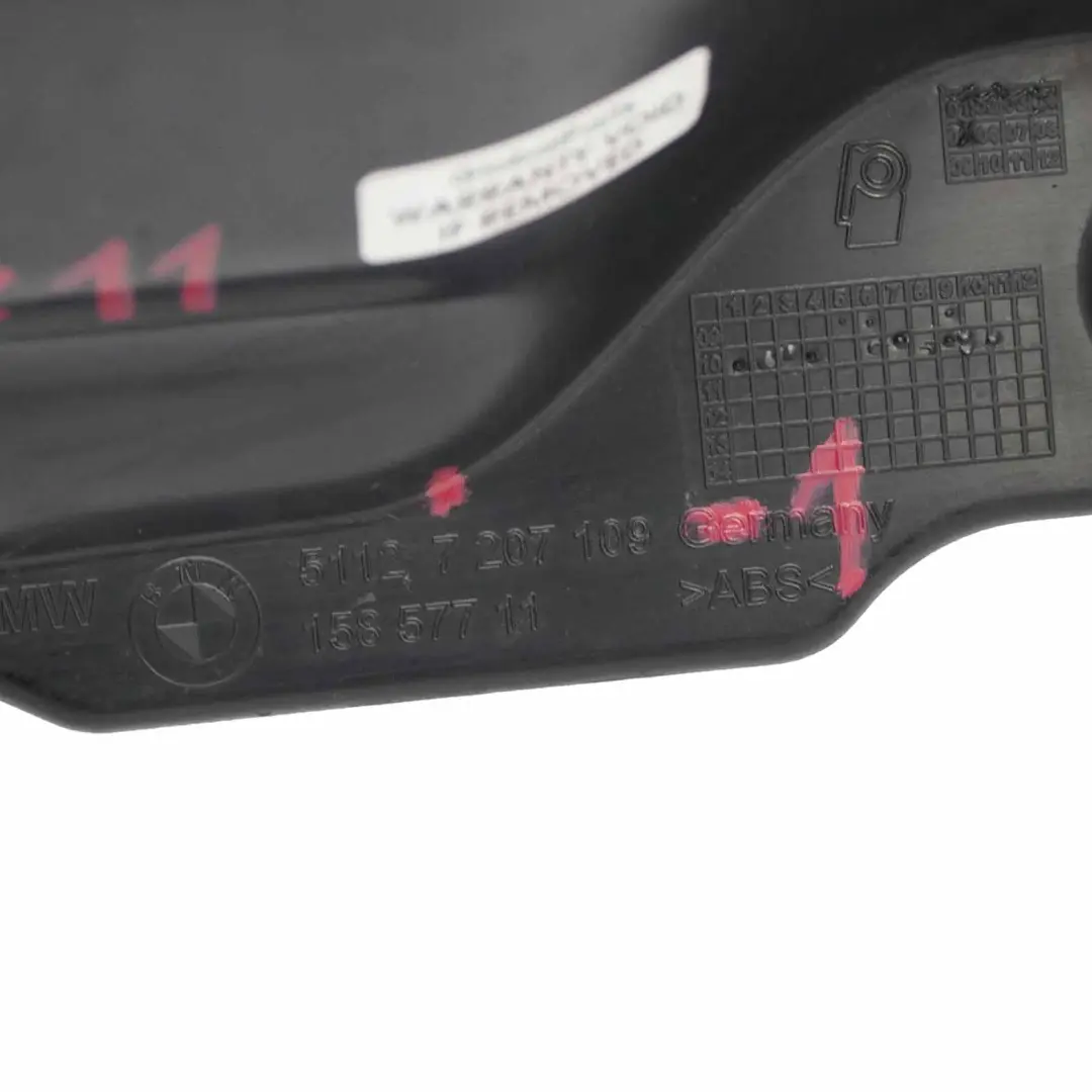 BMW F11 Touring M Sport Support de Guide Central Pare-chocs Arrière - SKU 7207109-1 - Numéro de pièce 7207109