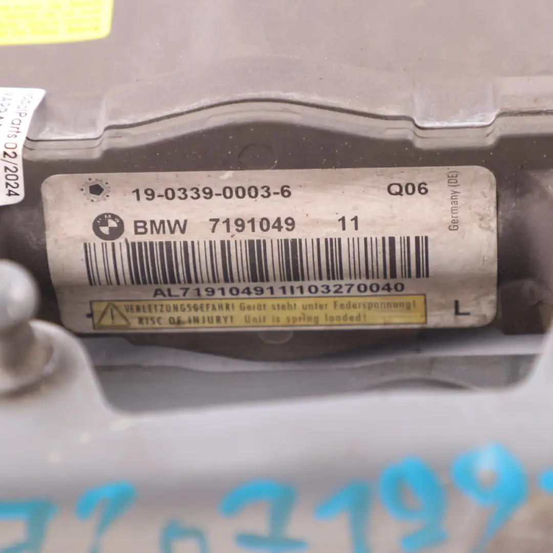 BMW F10 F11 Hood Hinge Left N/S Engine Bonnet Actuator Spacegrau Grey - A52 - SKU 7207199-SCG - Part number 7207199