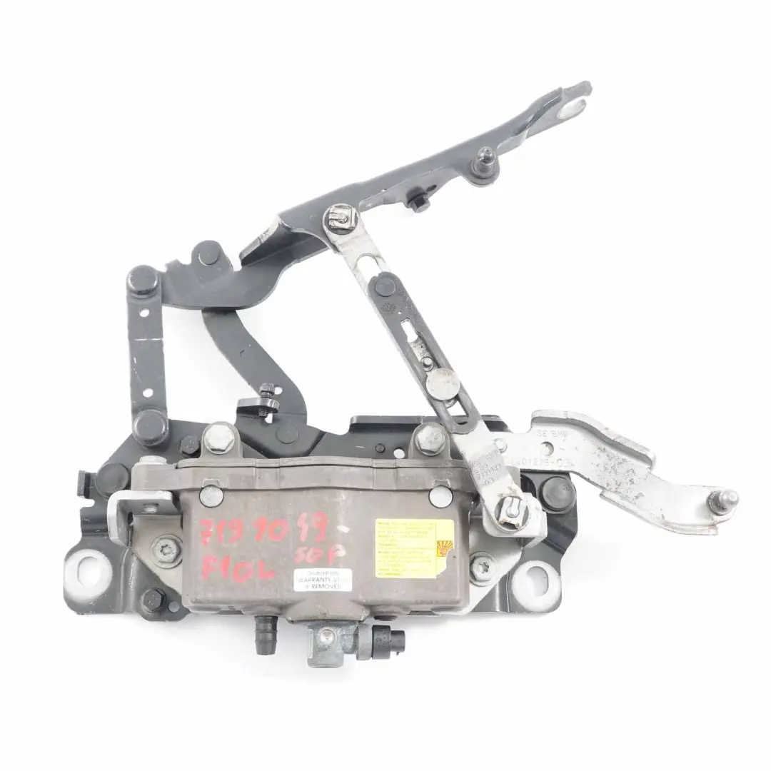 BMW F10 F11 Hood Hinge Left N/S Engine Bonnet Actuator Sophistograu Grey - A90 - SKU 7207199-SOP - Part number 7207199